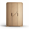 Three-door wardrobe in white finish suitable for bedroom storage 180 x 80 x 40cm